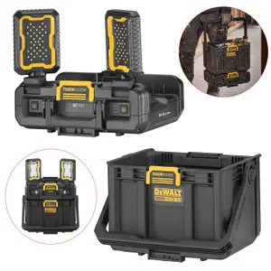 Dewalt Toughsystem 2.0 DWST08061-1 Half Width LED Light + Tote + Charger ToolBox