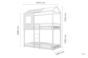 Birlea Adventure Bunk Bed White