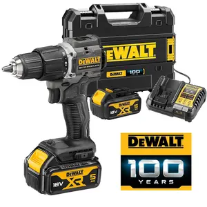 Dewalt DCD100P2T Black 18v XR Brushless Compact Combi Hammer Drill + 25PC Set