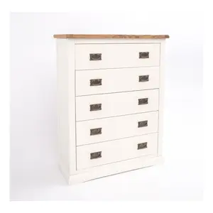 Cosenza 5 Drawer Chest of Drawers Bras Drop Handle