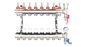 Warmer System Underfloor Heating 8 Port PSW Manifold with Wilo Para Pump and Blending Valve Set