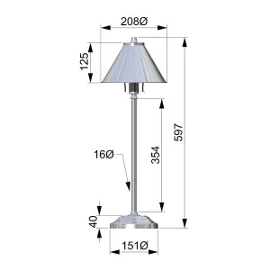 Elstead Provence 1 Light Table Lamp Antique Brass, E14