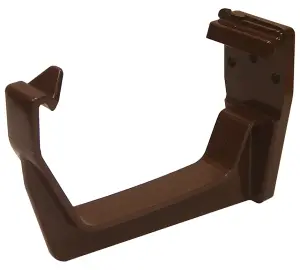 FloPlast Brown Square Fascia Bracket (Dia) 114mm