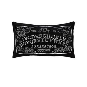 Grindstore Ouija Board Rectangular Cushion Black (One Size)