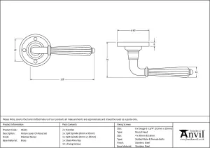 From The Anvil Polished Nickel Hinton Lever on Rose Set