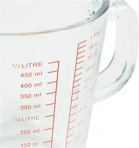 Dunelm Glass Measuring Jug 500Ml, Clear