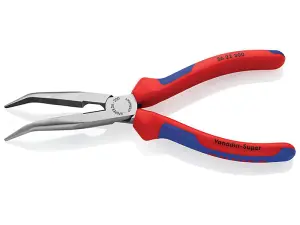 Knipex Bent Snipe Nose Side Cutting Pliers Multi-Component Grip 200mm (8in)