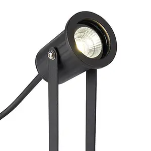 Luminosa Picco Outdoor 6W LED Mini Spike Light Matt Black 4000K, IP65