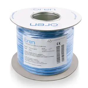 Oren CAT6A 50m Ethernet Cable - 23 AWG Pure Copper Wire - 500 MHz Bandwidth U/FTP Internet LAN Network Cable - Halogen Free