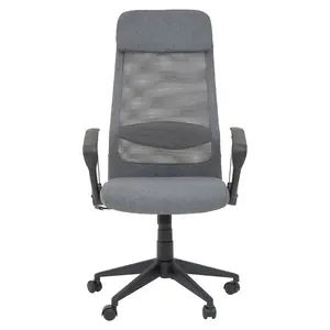 Interiors by Premier Brent Grey Mesh And Fabric Home Office Chair