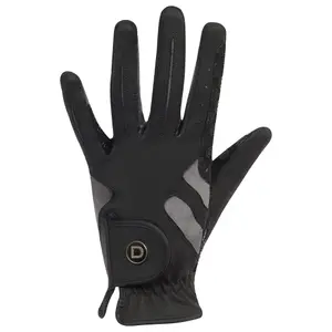 Dublin Unisex Cool-it Gel Touch Fastening Riding Gloves Black/Grey (Small)