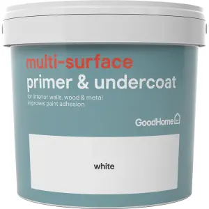 GoodHome White Multi-surface Primer & undercoat, 5L