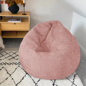 rucomfy Waffle Slouchbag Beanbag - Baby Pink