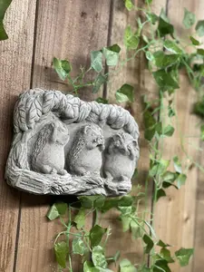 Cute Hedgehog family Stone Wall Plaque