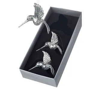 Humming bird hanging figurine ornament set (Set of 3)