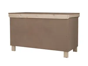 Wooden MDF Top Workbench With Lockable Cupboard (V.9) (H-90cm, D-70cm, L-210cm) with double shelf