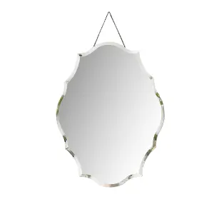 Melody Maison Ornate Frameless Bevelled Wall Mirror