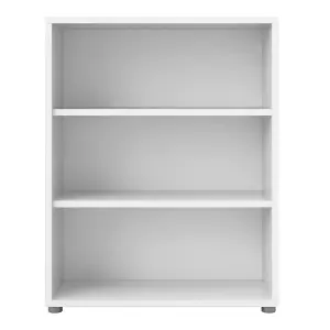 Prima Bookcase 2 Shelves in White