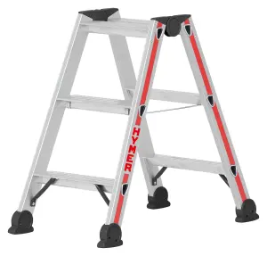 Hymer 4024 Double Sided Step Ladder - 2 x 3 Tread (2.19m)