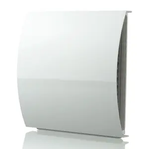 100mm - External Wall Wind Sound Baffle Vent Cover Draft Excluding Air Ventilation For Extractor Fans & Heat Recovery - White