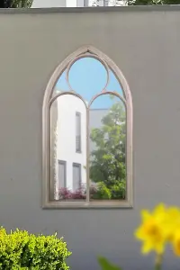 MirrorOutlet Somerley Chapel Arch Large Garden Mirror 150 x 81cm