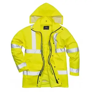 Portwest Mens Hi-Vis 4-In-1 Traffic Jacket