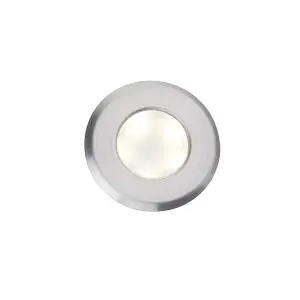 Luminosa Cove LED Outdoor Recessed Guide Marine Grade Brushed Stainless Steel 4000K IP67