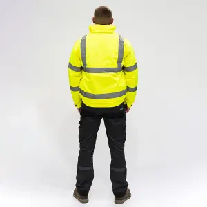 Timco - Hi-Visibility Bomber Jacket - Yellow (Size Medium - 1 Each)