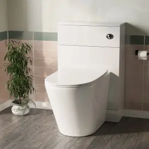 Nes Home Back To Wall WC Toilet with Concealed Cistern Bathroom Unit