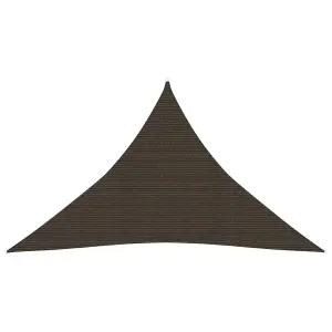 Berkfield Sunshade Sail 160 g/m2 Brown 3.5x3.5x4.9 m HDPE