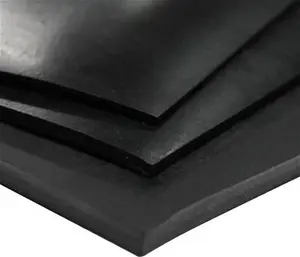 Black Solid Rubber Sheeting / Mat Matting Various Thickness & Sizes