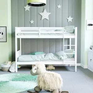 Junior Vida Gemini White Detachable Bunk Bed