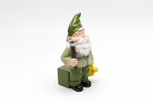 Standing Gnome With Watering Can Plant Pot Feet - Set of 3 - L5 x W5.5 x H12 cm