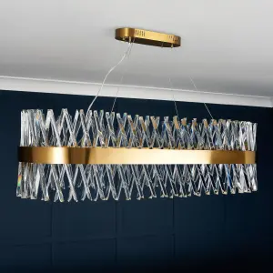 Litecraft Visconte Cetara Brass Chandelier