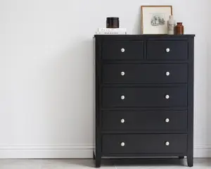 Brooklyn Black 2 Over 4 Chest of Drawers