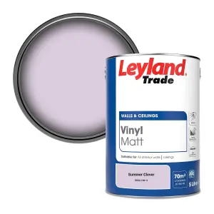 Leyland Trade Vinyl Matt Walls & Ceilings Emulsion Paint Summer Clover (PPG1180-3) 5L