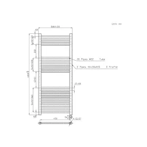 Right Radiators Prefilled Thermostatic Electric Heated Towel Rail Straight Ladder Warmer Rads - White 1200x500 mm