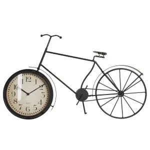 Beliani Retro Clock LILLO Metal Black