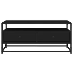 Berkfield TV Cabinet Black 100x35x45 cm Engineered Wood