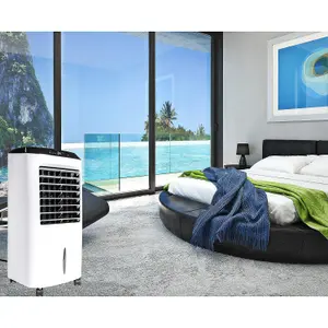 MYLEK Portable Oscillating Air Cooler Fan 80W Large 10L