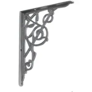 Castelion Single Medium Cast Iron Trellis Shelf Bracket