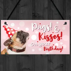 Red Ocean Dog Sign For Home Funny Gift From Pug Gift Mum Dad Birthday Gift From The Dog