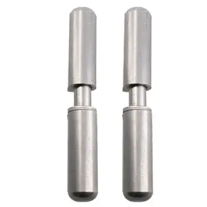 2 PACK Lift Off Stainless Steel Bullet Hinge Weld On 10x60mm Heavy Duty Door