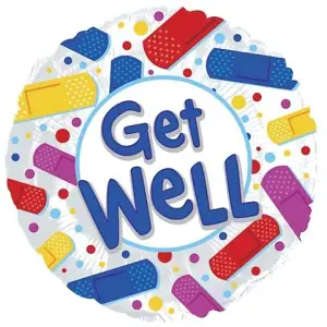 CTI Get Well Bandages Foil Balloon Multicoloured (One Size)