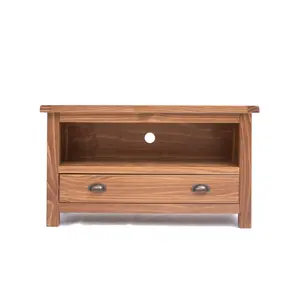 Padua Lacquered 1 Drawer TV Cabinet Brass Cup Handle