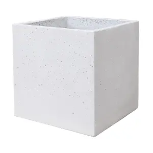 Verve Light grey Light grey Square Planter (H)30cm (W)30cm