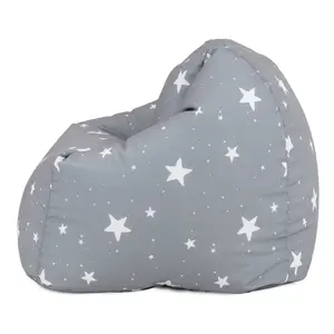 icon Kids Starry Skies Bean Bag Chair Grey Childrens Bean Bags