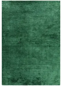 Green Plain Modern Easy to clean Rug for Dining Room Bed Room and Living Room-200cm X 290cm