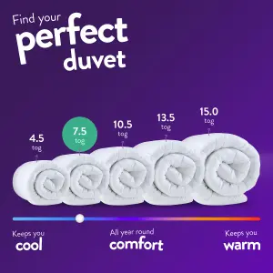 Anti Allergy Duvet, 7.5 Tog, Single