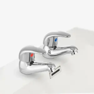 Nes Home Studio Traditional Basin and Bath Mono Mixer Filler Tap Chrome